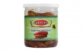 Jayani Suffed Red Chilli Pickle   Plastic Jar  400 grams